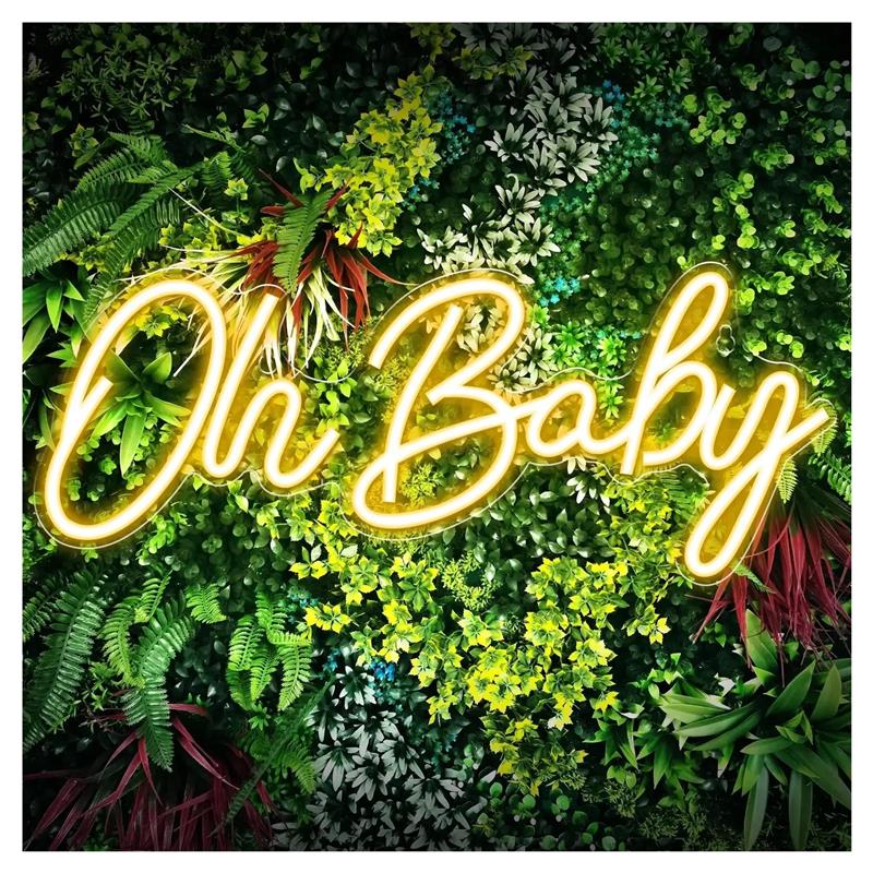 Baby Food Restaurant - 오 베이비 네온 사인 벽 장식