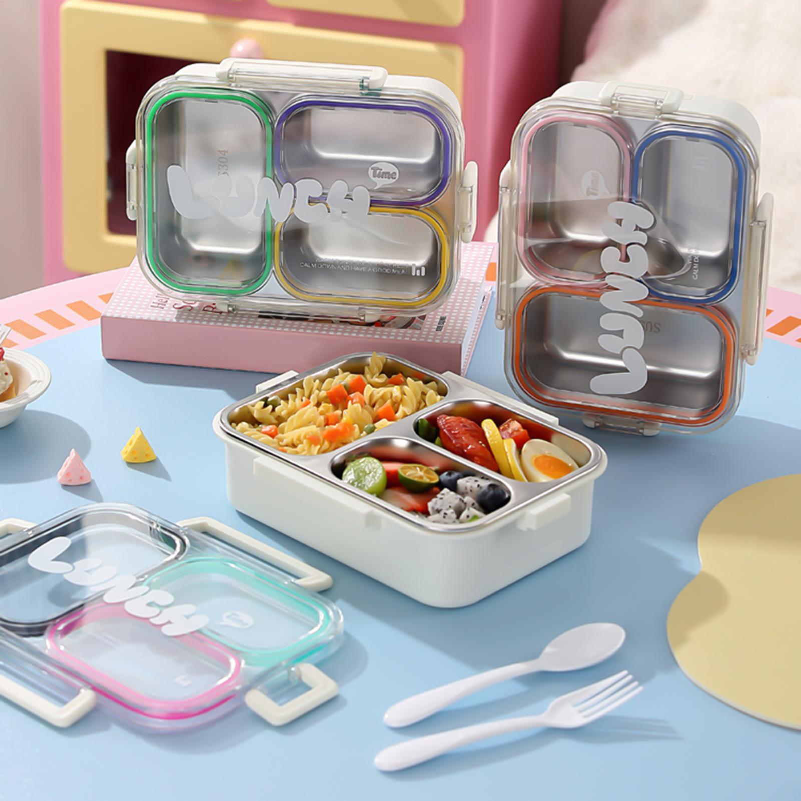 Baby Food Container - 스테인리스 스틸 도시락통, 분리형, 누수 방지,