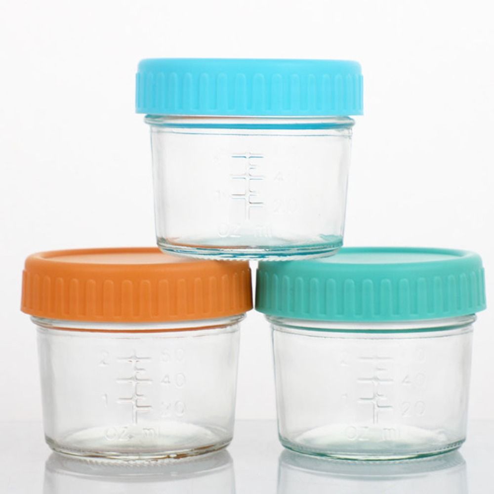 Baby Food Glass Jar - 6개입 메이슨 유리병 아기 음식 용기