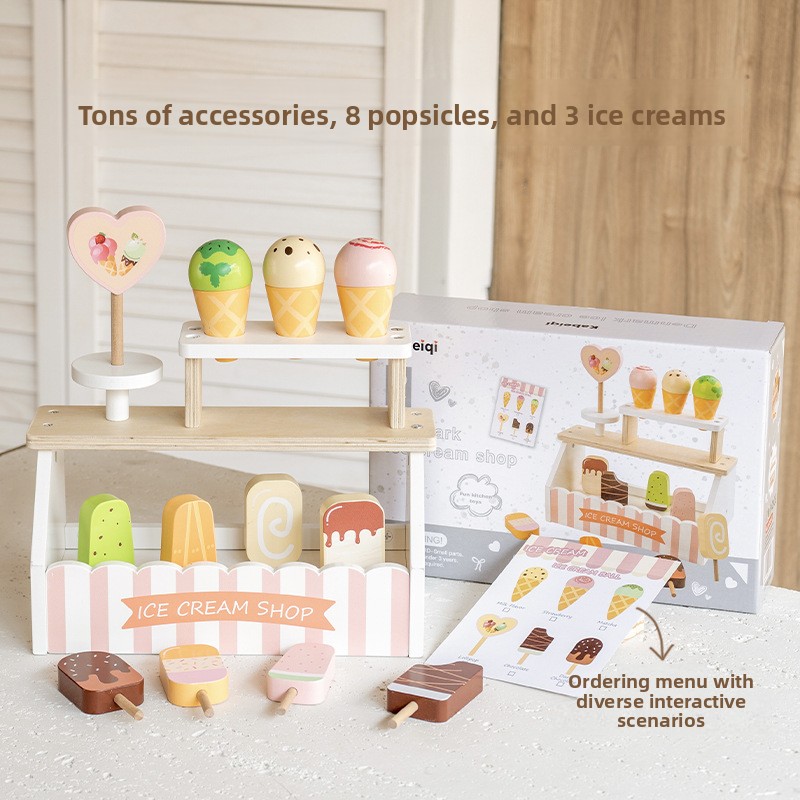 Baby Food Restaurant - 어린이 장난감 퍼즐 나무 주방 장난감