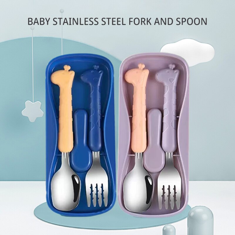 2PCS어린이 식기류 304 식품 등급 스테인레스 스틸 - Baby Food Utensils 리뷰 및 가격
