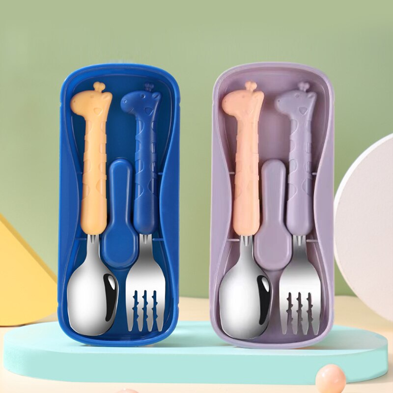 2PCS어린이 식기류 304 식품 등급 스테인레스 스틸 - Baby Food Utensils 리뷰 및 가격