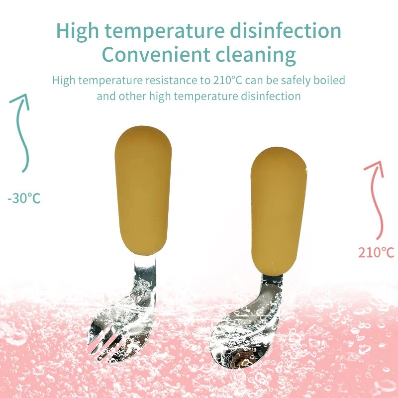 아기 스푼 포크 세트, 316 스테인리스 스틸 식기,  - Baby Food Utensils 리뷰 및 가격