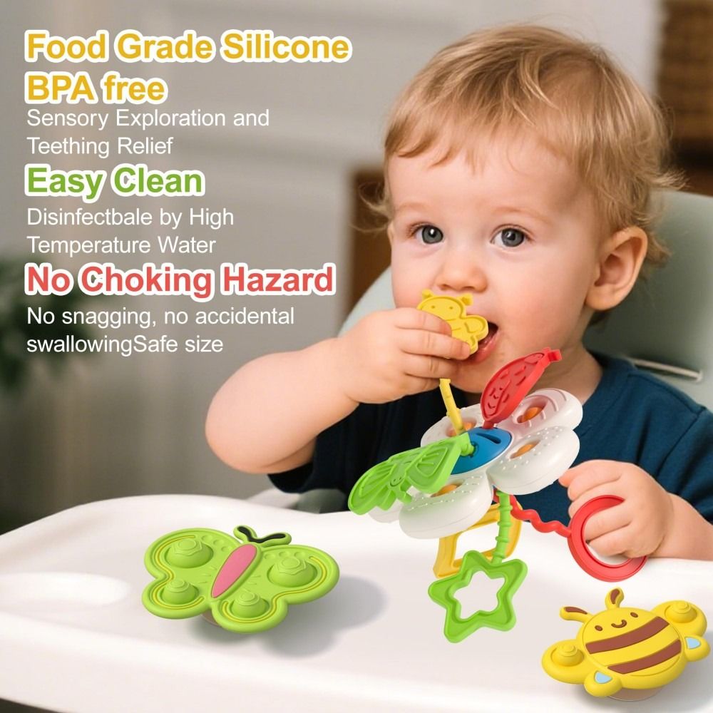 식품 등급 아기 감각 발달 장난감 부드러운 실리콘 트럼 - Baby Food Grade 리뷰 및 가격