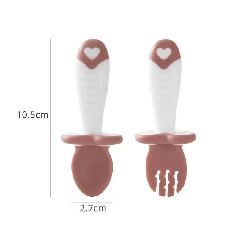 아기 숟가락 포크 실리콘 어린이 식기 세트 먹이 아기  - Baby Food Utensils 리뷰 및 가격