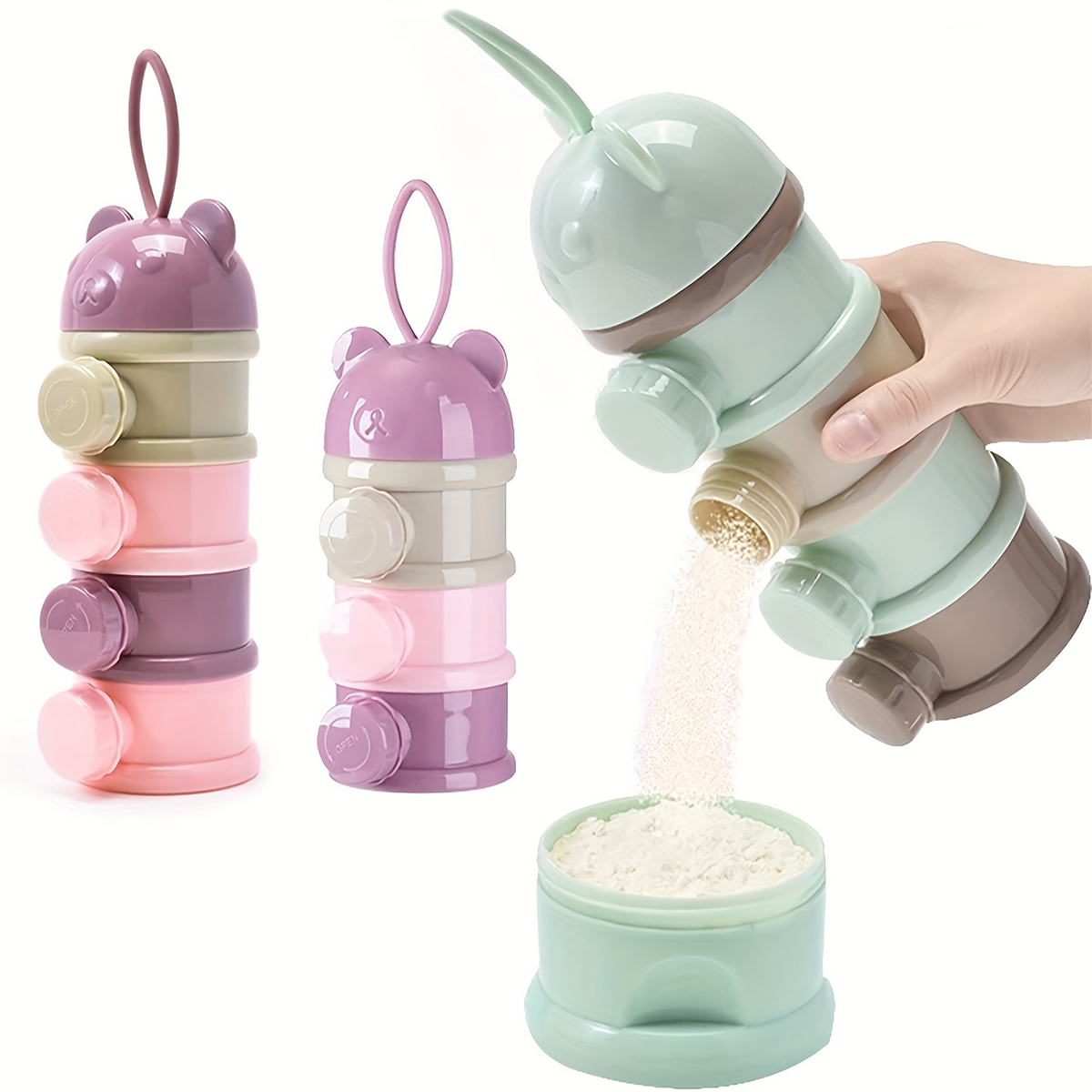 스트랩이 있는 대용량 아기 분유 용기, 분유 디스펜서, - Baby Food Glass Jar 리뷰 및 가격