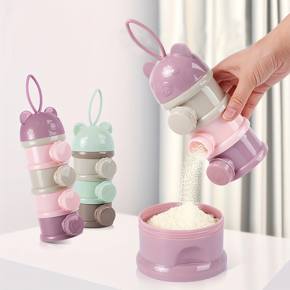 스트랩이 있는 대용량 아기 분유 용기, 분유 디스펜서, - Baby Food Glass Jar 리뷰 및 가격