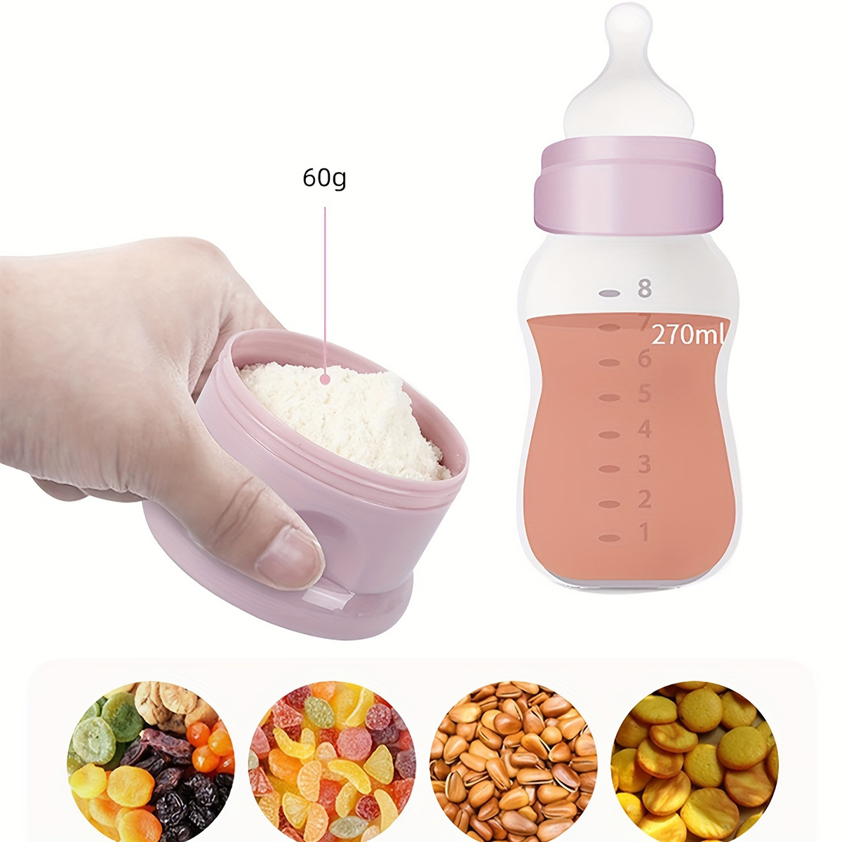스트랩이 있는 대용량 아기 분유 용기, 분유 디스펜서, - Baby Food Glass Jar 리뷰 및 가격