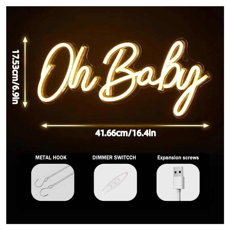 오 베이비 네온 사인 벽 장식 조명 레스토랑 바 음식점 - Baby Food Restaurant 리뷰 및 가격