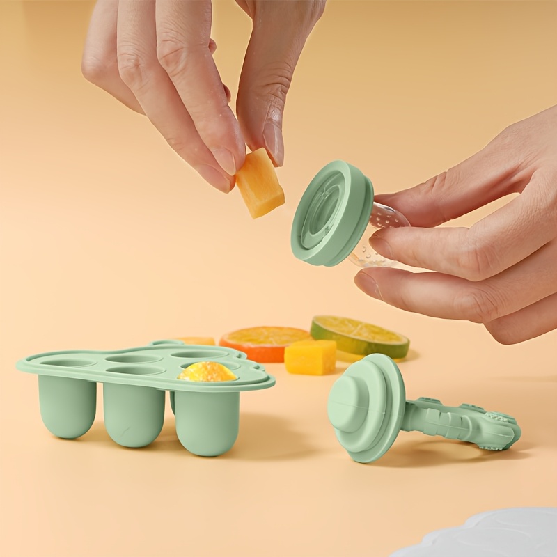 2pcs/1pc 뚜껑이있는 미니 베이비 과일 야채 냉동 - Baby Food Tray 리뷰 및 가격