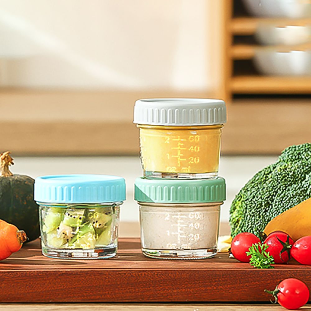 6개 다용도 유리 이유식 병 재사용 가능 눈금 표시 소 - Baby Food Glass Jar 리뷰 및 가격