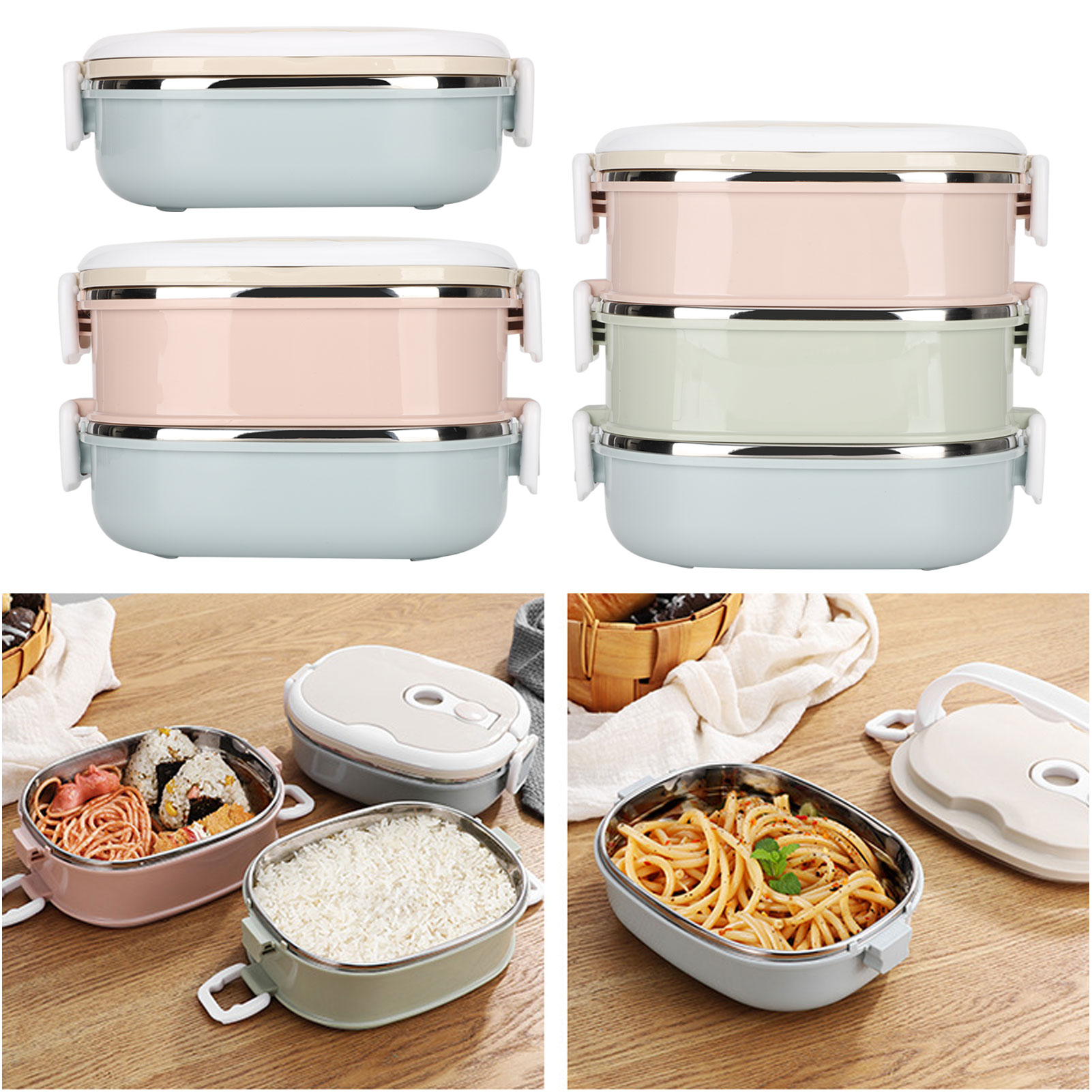 휴대용 스테인리스 도시락, 학생/아동/직장인용 스테인리 - Baby Food Container 리뷰 및 가격