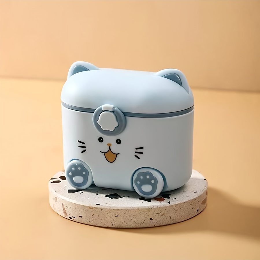 귀여운 고양이 모양 우유 분말 용기(스푼과 잠금장치 포 - Baby Food Glass Jar 리뷰 및 가격