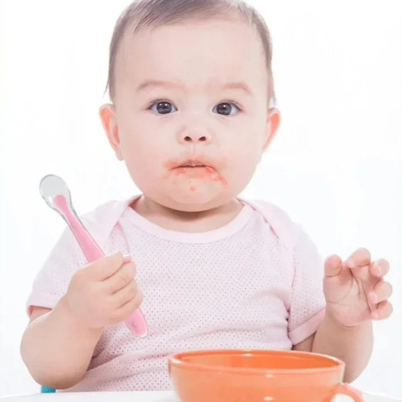 실리콘 스푼 베이비 스타즈 식기 학습용 훈련 스푼 어린 - Baby Food Utensils 리뷰 및 가격