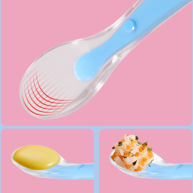 실리콘 스푼 베이비 스타즈 식기 학습용 훈련 스푼 어린 - Baby Food Utensils 리뷰 및 가격
