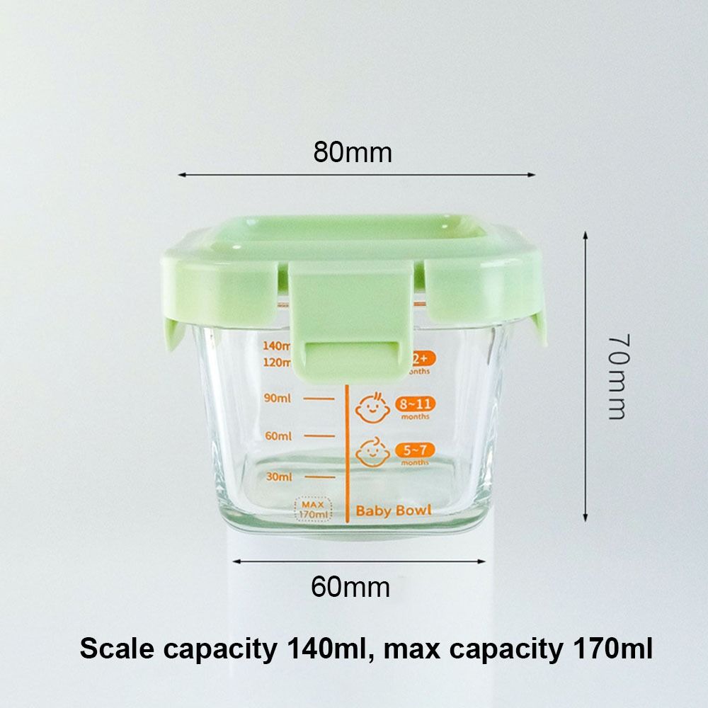 새로운 170ml 식품 보관 용기 냉동 및 전자레인지  - Baby Food Glass Jar 리뷰 및 가격