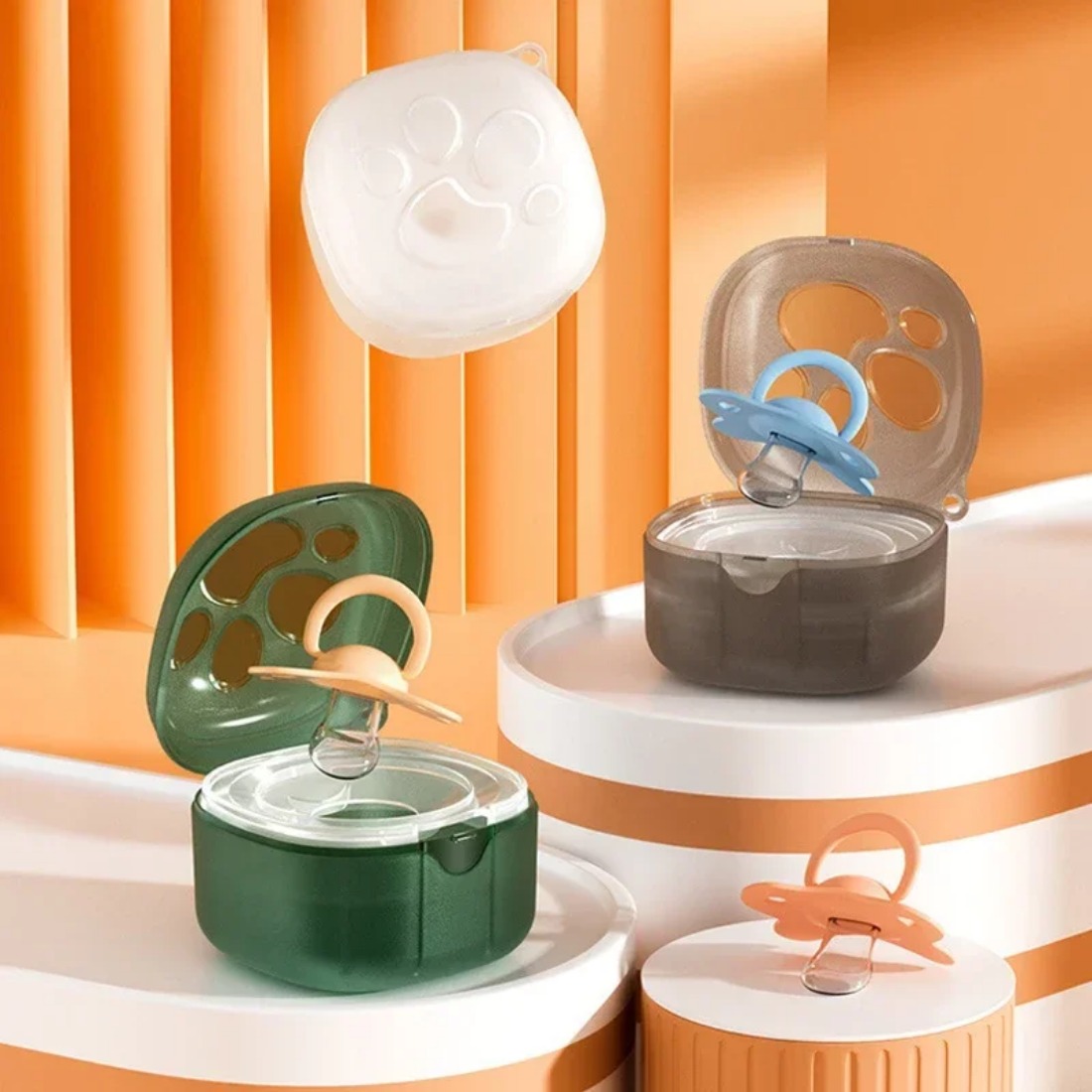 식품 등급 실리콘 젖꼭지 상자 아기 만화 젖꼭지 홀더  - Baby Food Grade 리뷰 및 가격