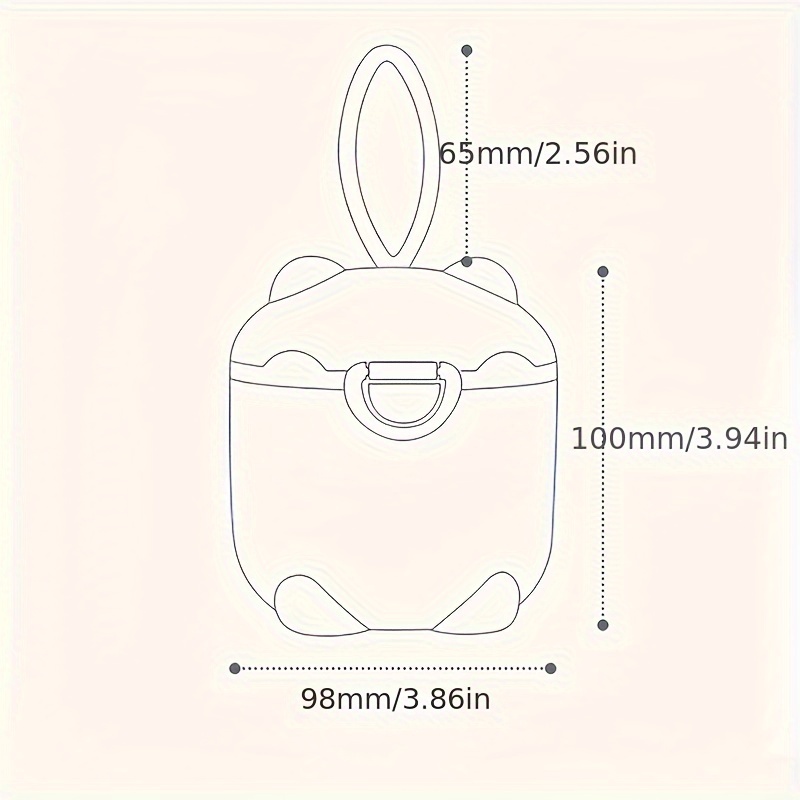 1pc 휴대용 4층 분유 상자, 분유 용기, 식품 저장 - Baby Food Glass Jar 리뷰 및 가격