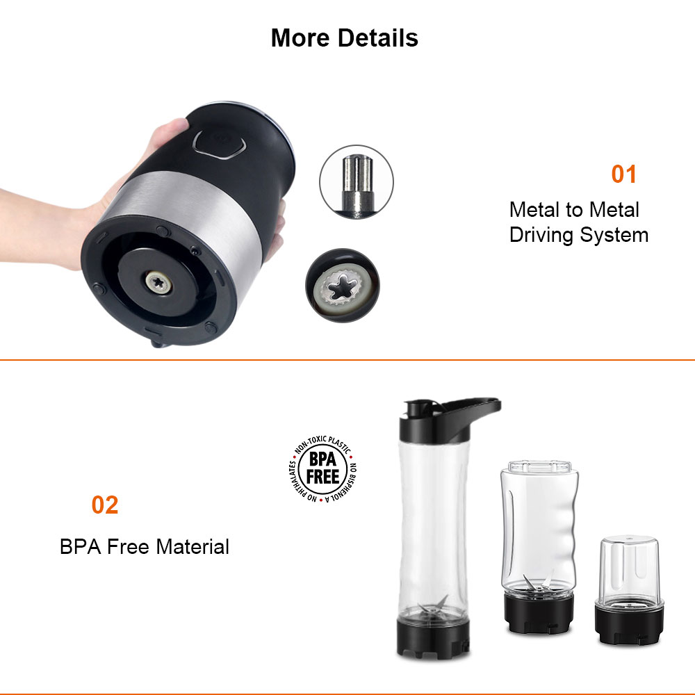 BPA 프리 500W 휴대용 개인 블렌더 믹서 푸드 프 - Dry Food Baby 리뷰 및 가격
