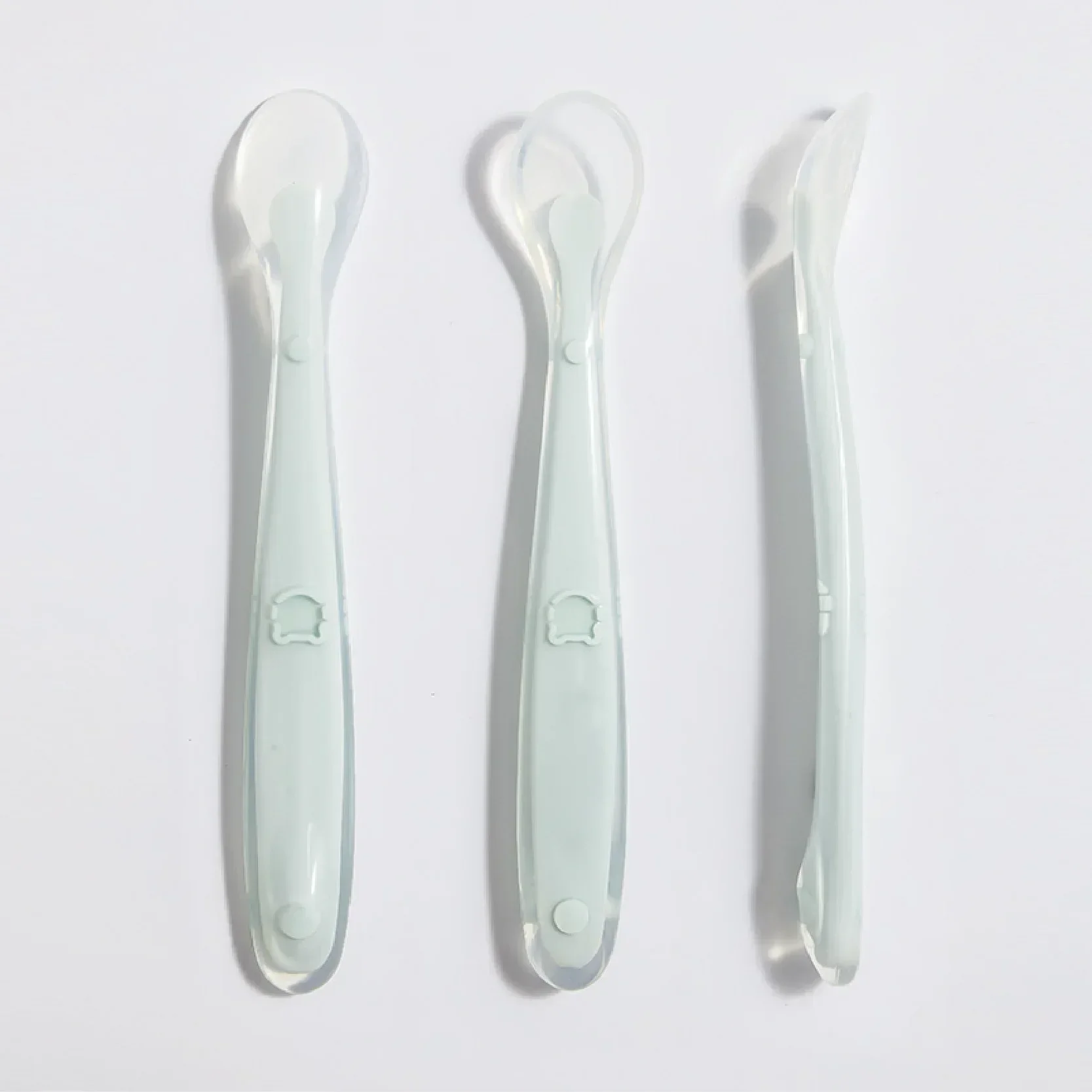 부드러운 실리콘 아기 숟가락 유아 보완 식품 먹이 훈련 - Baby Food Utensils 리뷰 및 가격