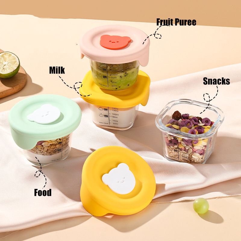 뚜껑이 달린 유리 유아용 식품 보관 항아리, 누수 방지 - Baby Food Glass Jar 리뷰 및 가격